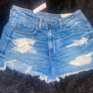 american eagle shorts , mom short size 6